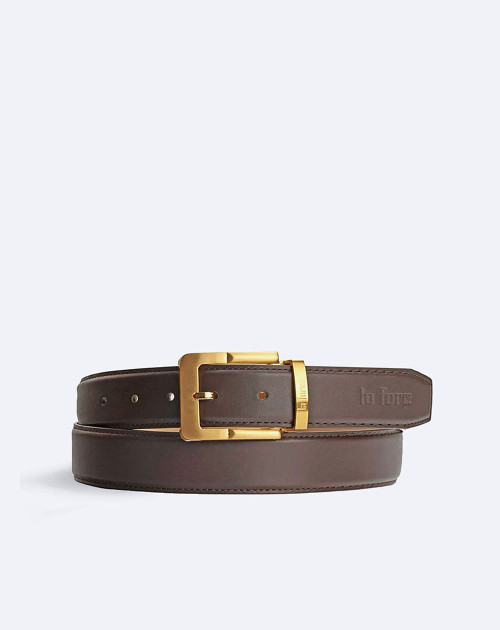 Thắt lưng nam da bò khóa xỏ kim hàng hiệu